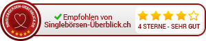 Siegel „Empfohlen“ mit 4,0 Sternen (300×60)