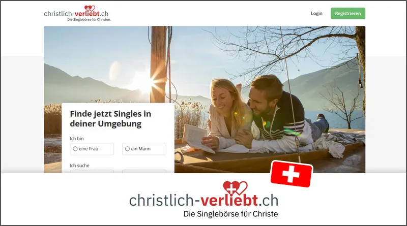 christlich-verliebt.ch: Startseite der Singlebörse