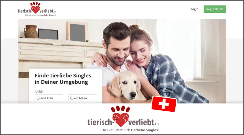 tierisch-verliebt.ch: Startseite der Singlebörse
