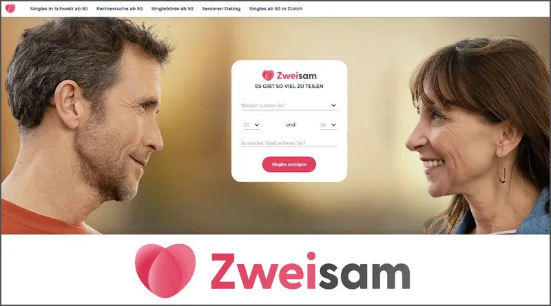 Zweisam.ch: Startseite der Singlebörse