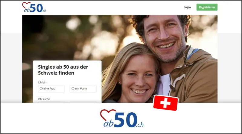 ab50.ch: Startseite der Singlebörse
