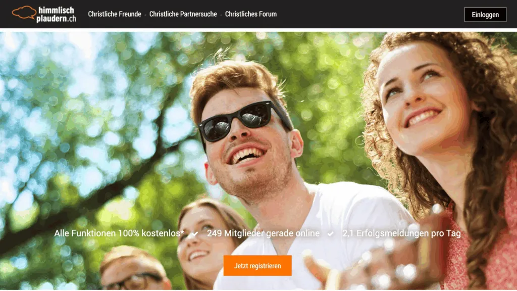 Himmlisch-plaudern.ch: Startseite der Singlebörse